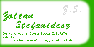 zoltan stefanidesz business card